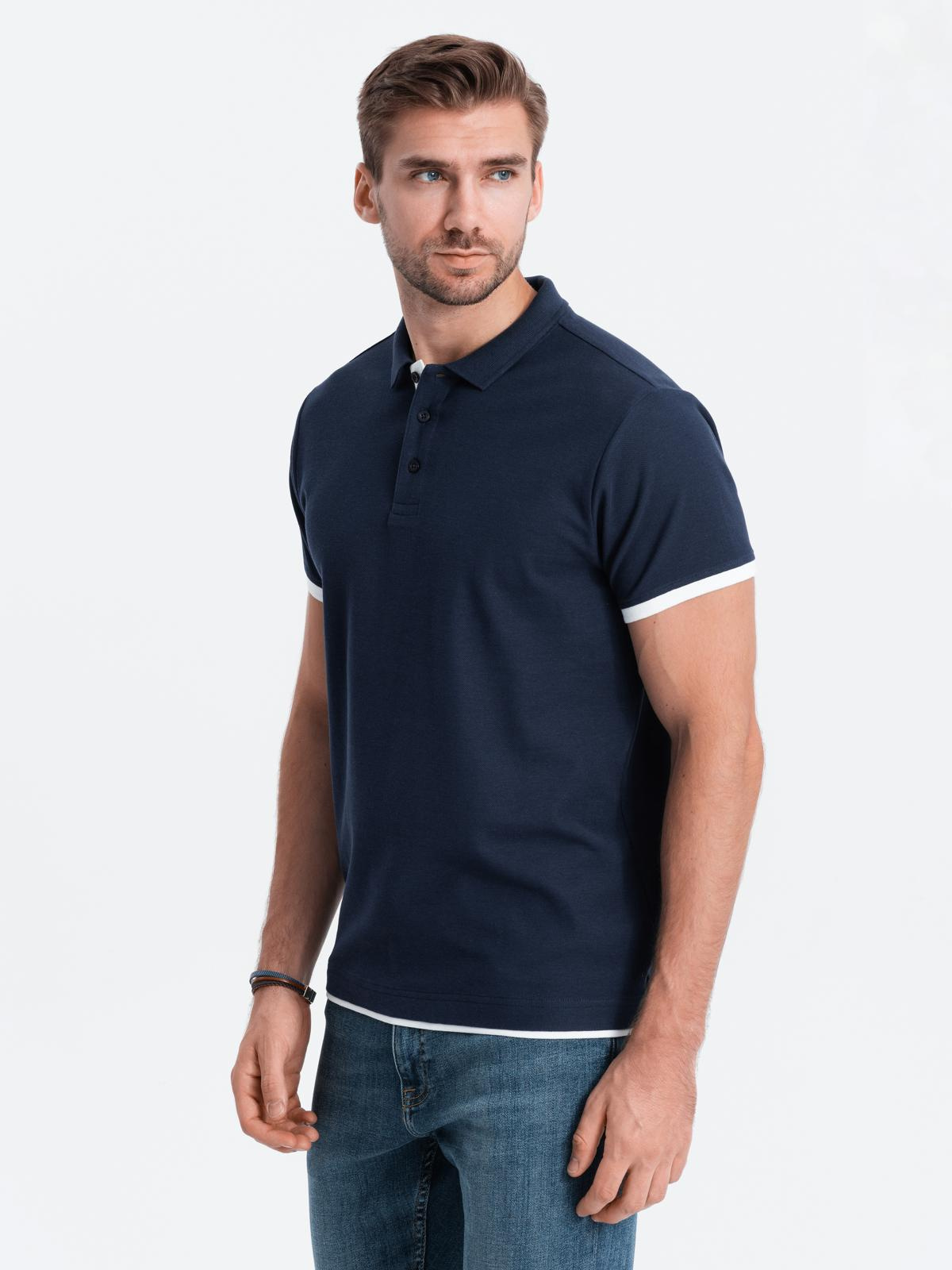 Meeste puuvillane polosärk Ombre Clothing - Image 113