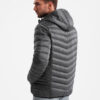 Meeste tepitud jope kapuutsiga Ombre Clothing - Thumbnail Image 7