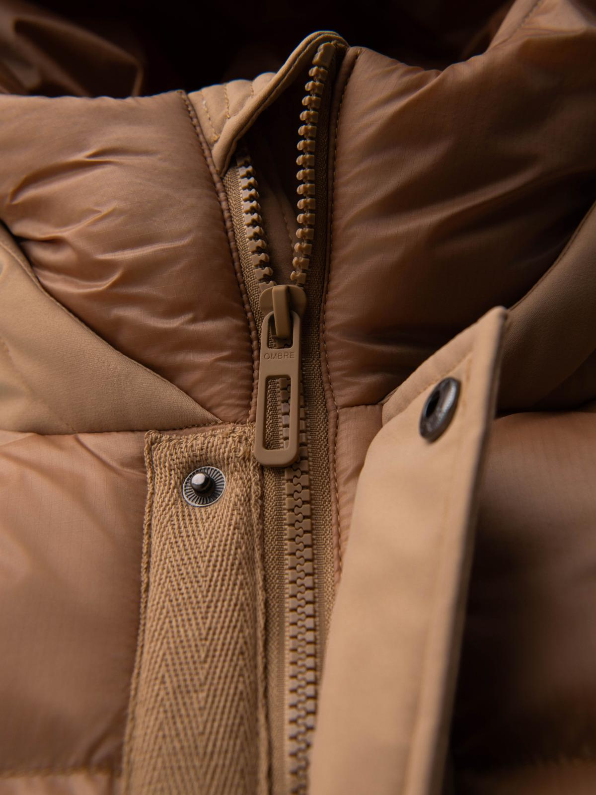Meeste kapuutsiga tepitud pikem jope Ombre Clothing - Image 24