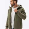 Ombre Clothing meeste kapuutsiga hübriidjope - Thumbnail Image 4