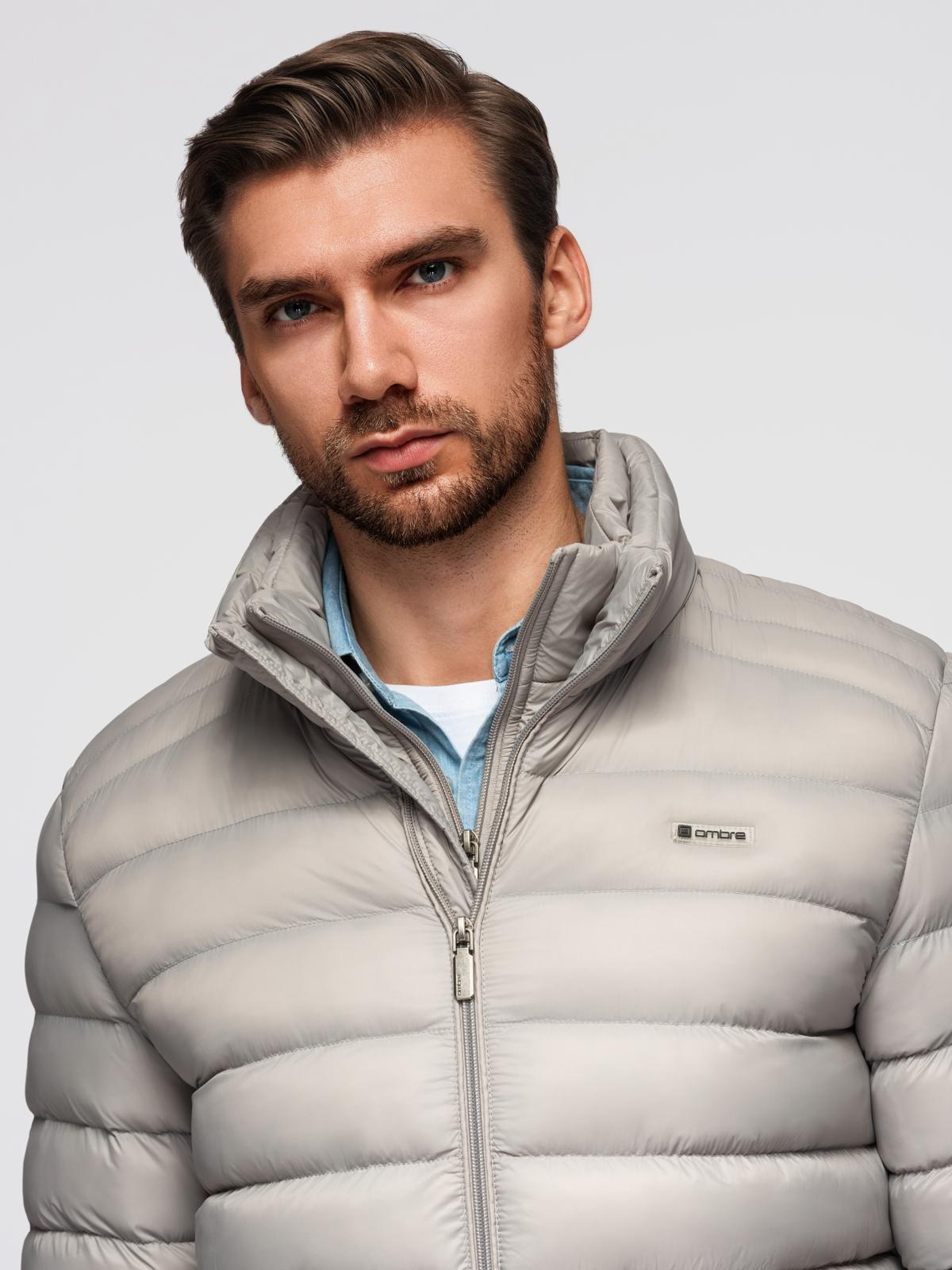 Ombre Clothing meeste tepitud jope püstkraega - Image 15