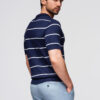 Meeste kootud triibuline polosärk Ombre Clothing - Thumbnail Image 5