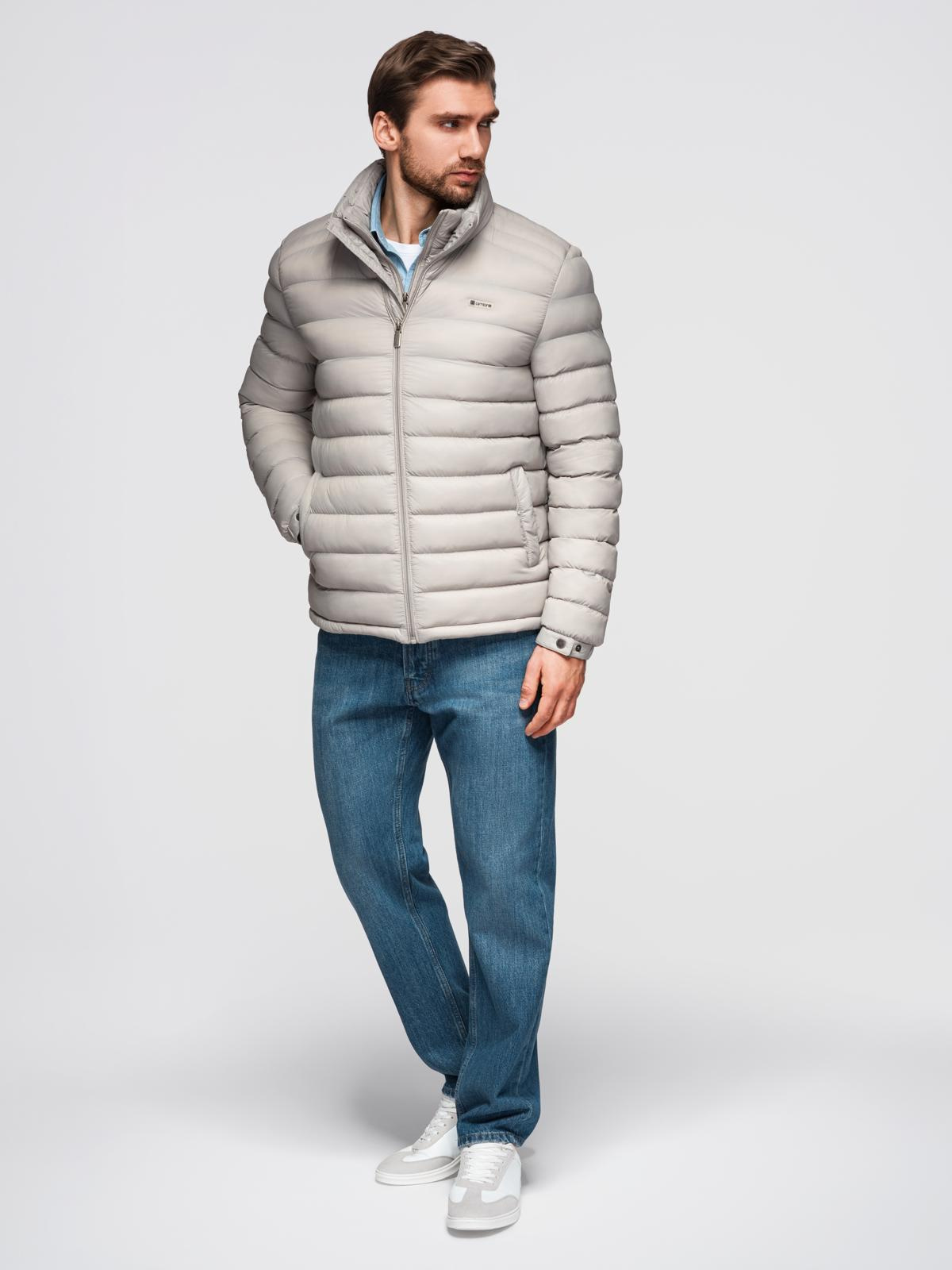 Ombre Clothing meeste tepitud jope püstkraega - Image 16