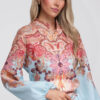 Naiste püstkrae ja mustriga pluus Ombre Clothing - Thumbnail Image 7