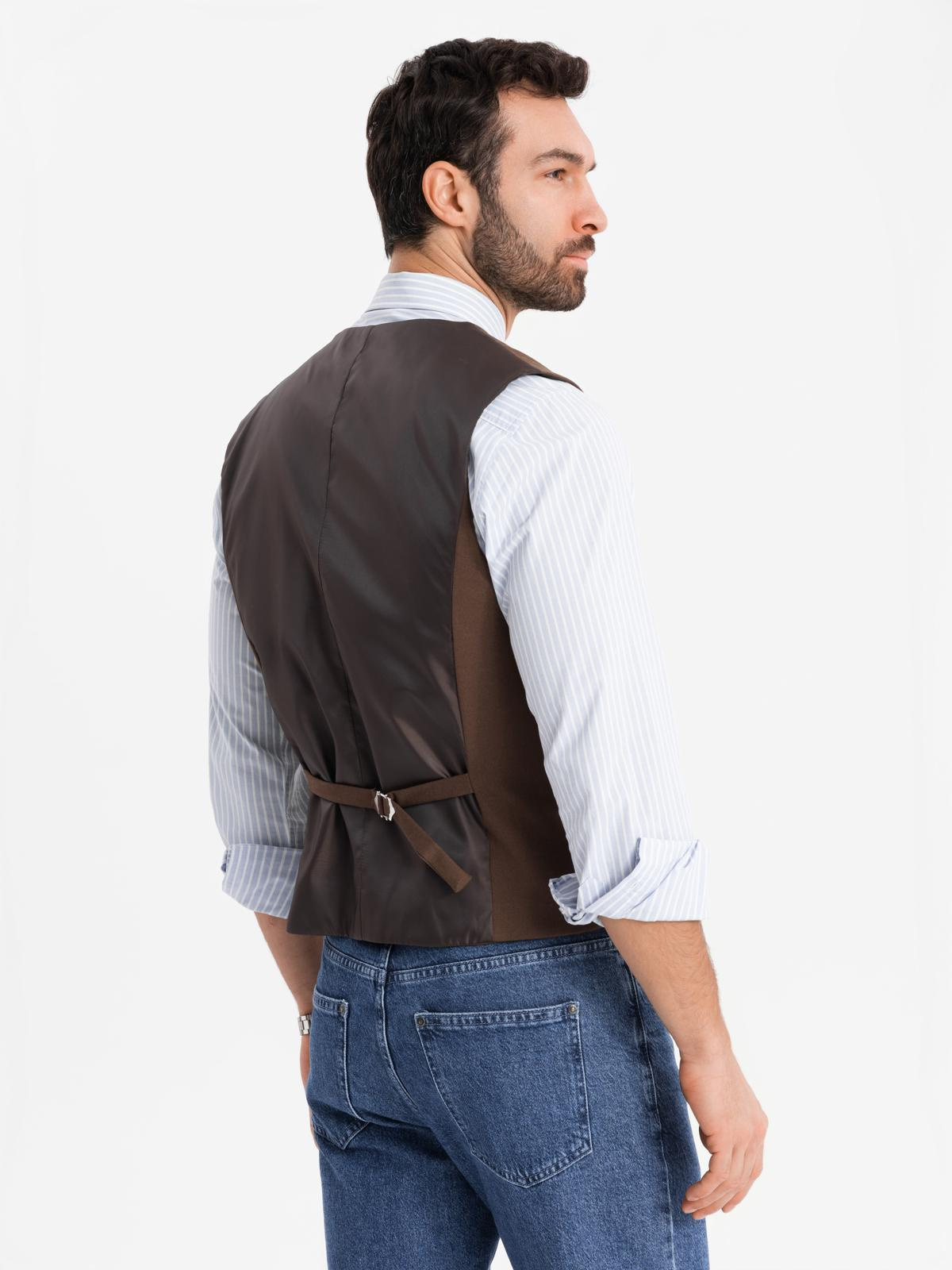 Meeste ülikonnavest nööpidega Ombre Clothing - Image 15