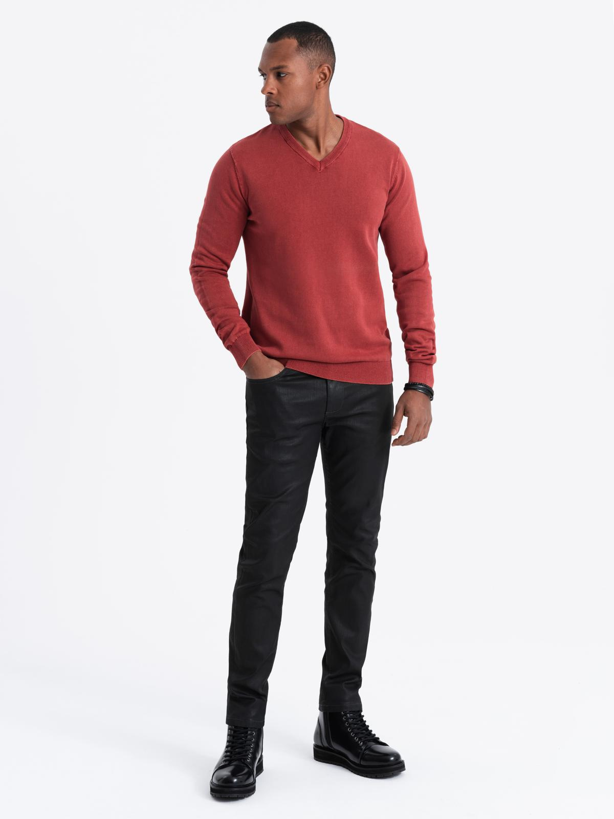 Ombre Clothing V-kaelusega meeste puuvillane džempr - Image 13