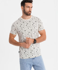 Meeste T-särk Ombre Clothing mustriga