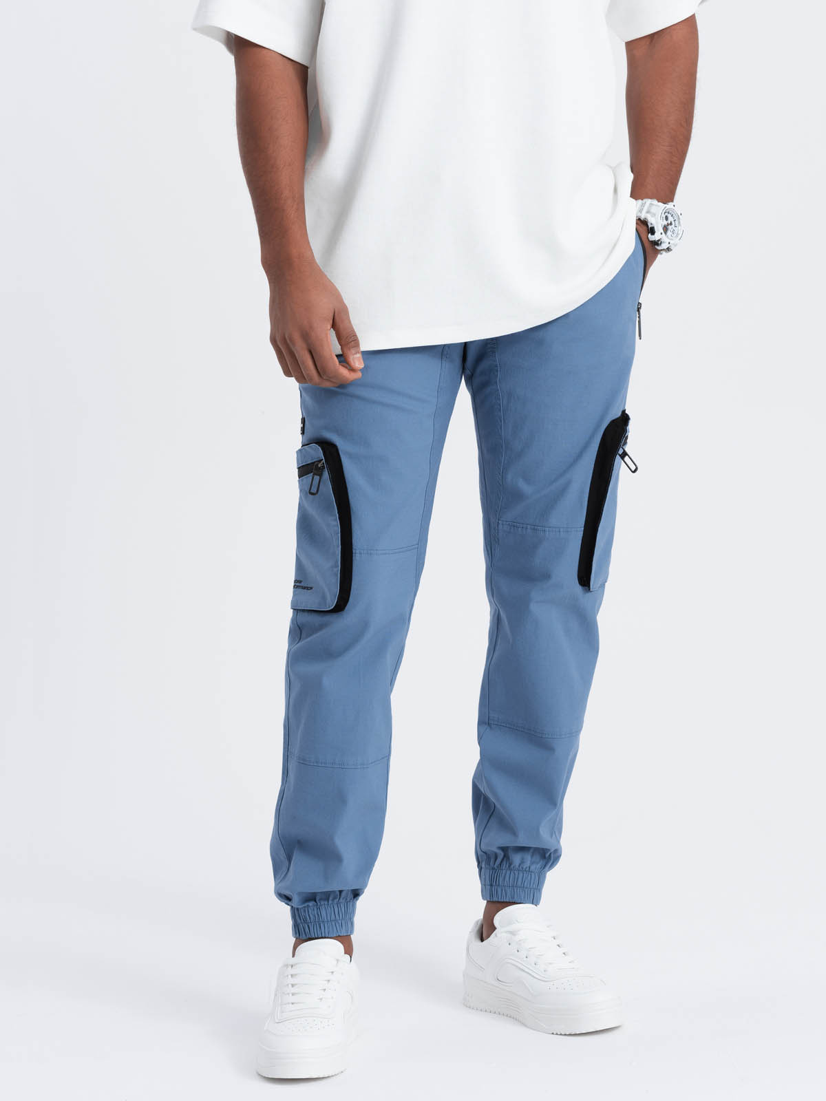 Meeste cargo-stiilis dressipüksid Ombre Clothing - Image 45