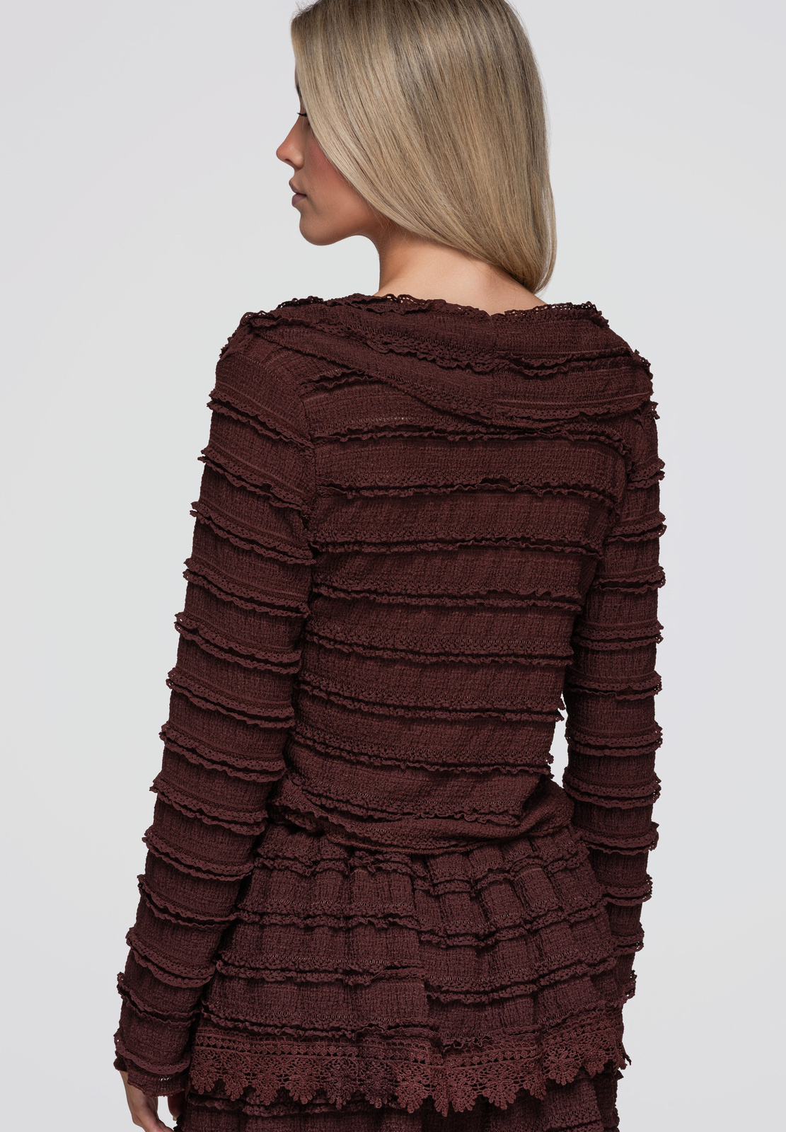 Pikkade varrukate ja paelkinnitusega naiste pluus Ombre Clothing - Image 8