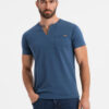 Meeste puuvillane Henley T-särk rinnataskuga Ombre Clothing - Thumbnail Image 2