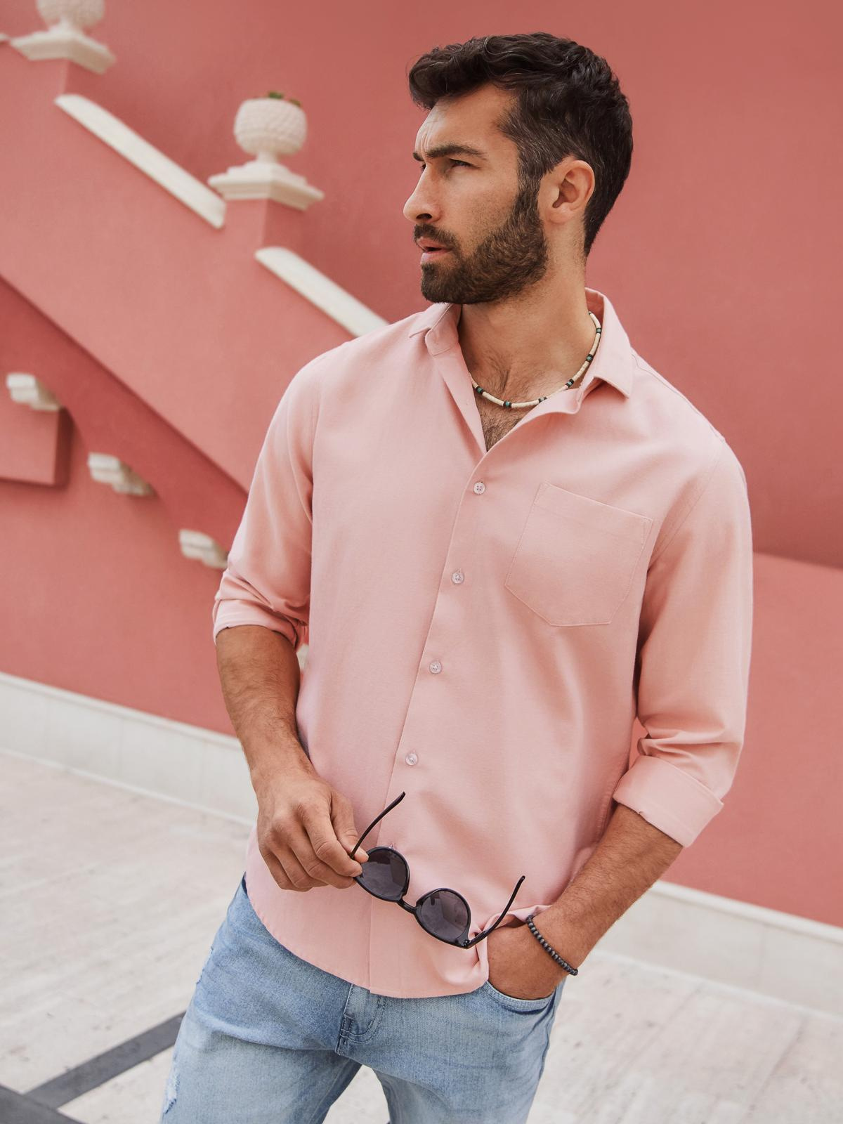Meeste rinnataskuga triiksärk Ombre Clothing Regular Fit - Image 19