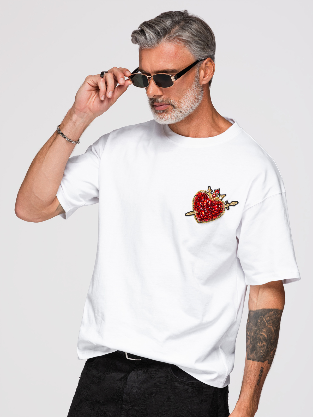 Ombre Clothing meeste T-särk rinnakaunistusega - Image 1