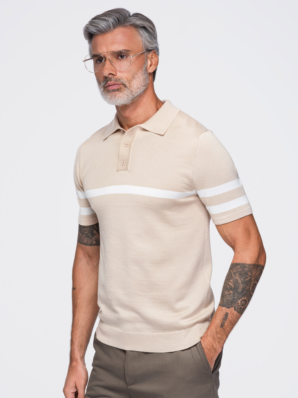Meeste kootud polosärk Ombre Clothing - Image 21