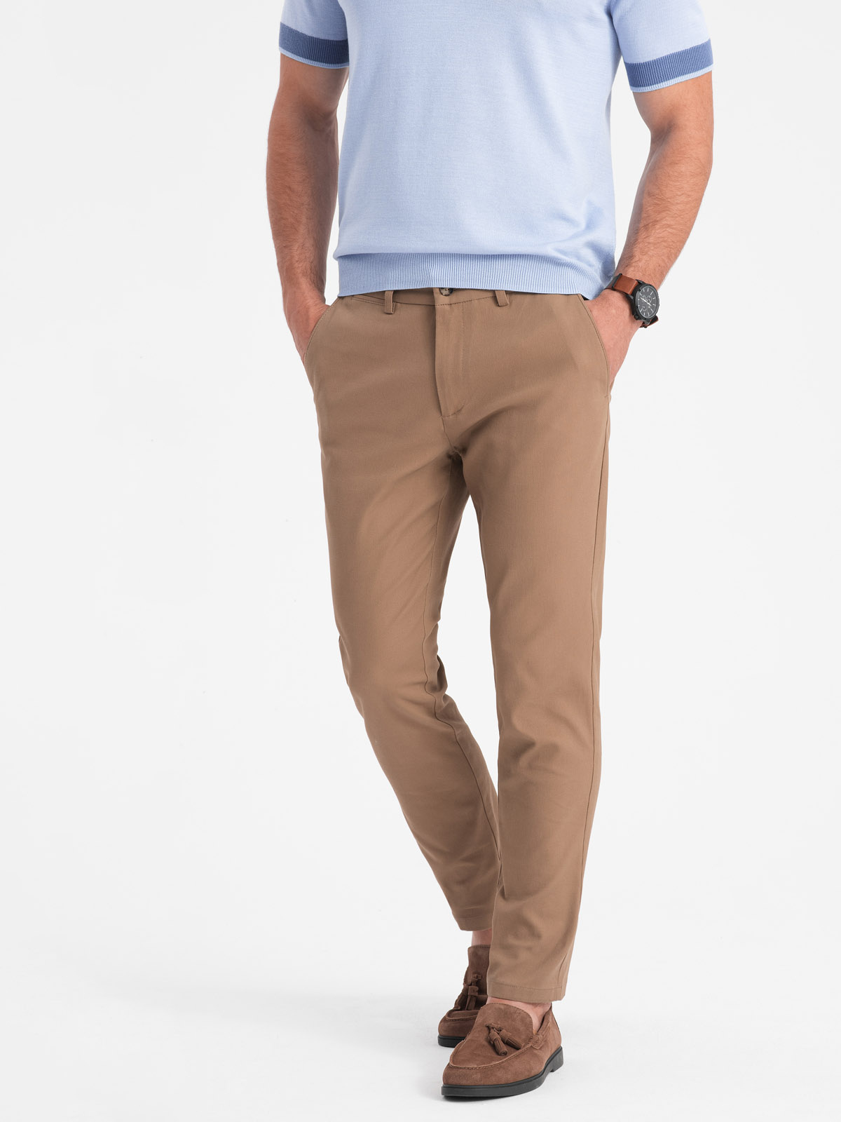 Meeste slim fit chino-püksid Ombre Clothing - Image 1