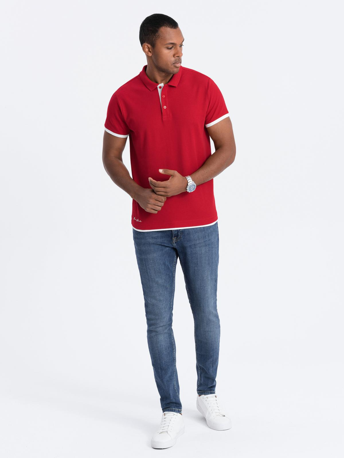 Meeste puuvillane polosärk Ombre Clothing - Image 105