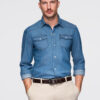 Ombre Clothing meeste teksasärk rinnataskutega - Thumbnail Image 10