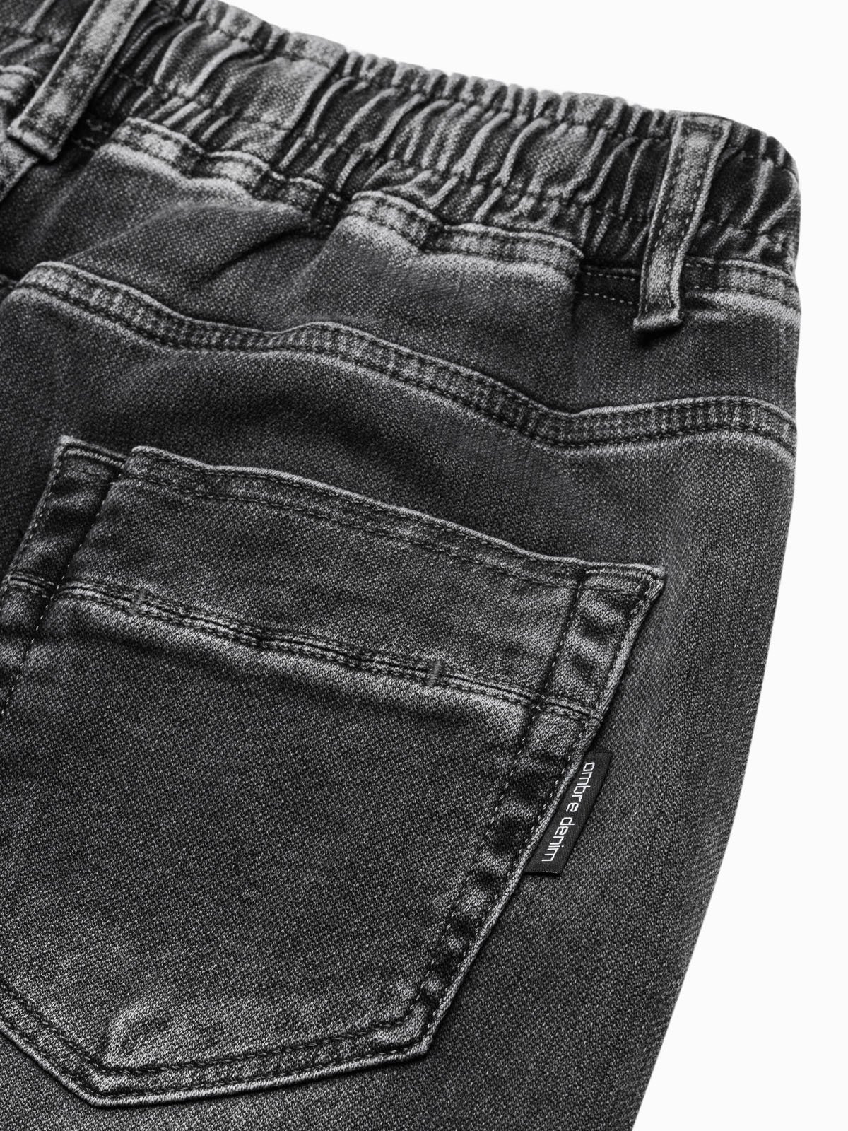 Ombre Clothing meeste nöörvööga teksapüksid - Image 5