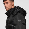 Ombre Clothing meeste tepitud talvejope kapuutsiga - Thumbnail Image 2