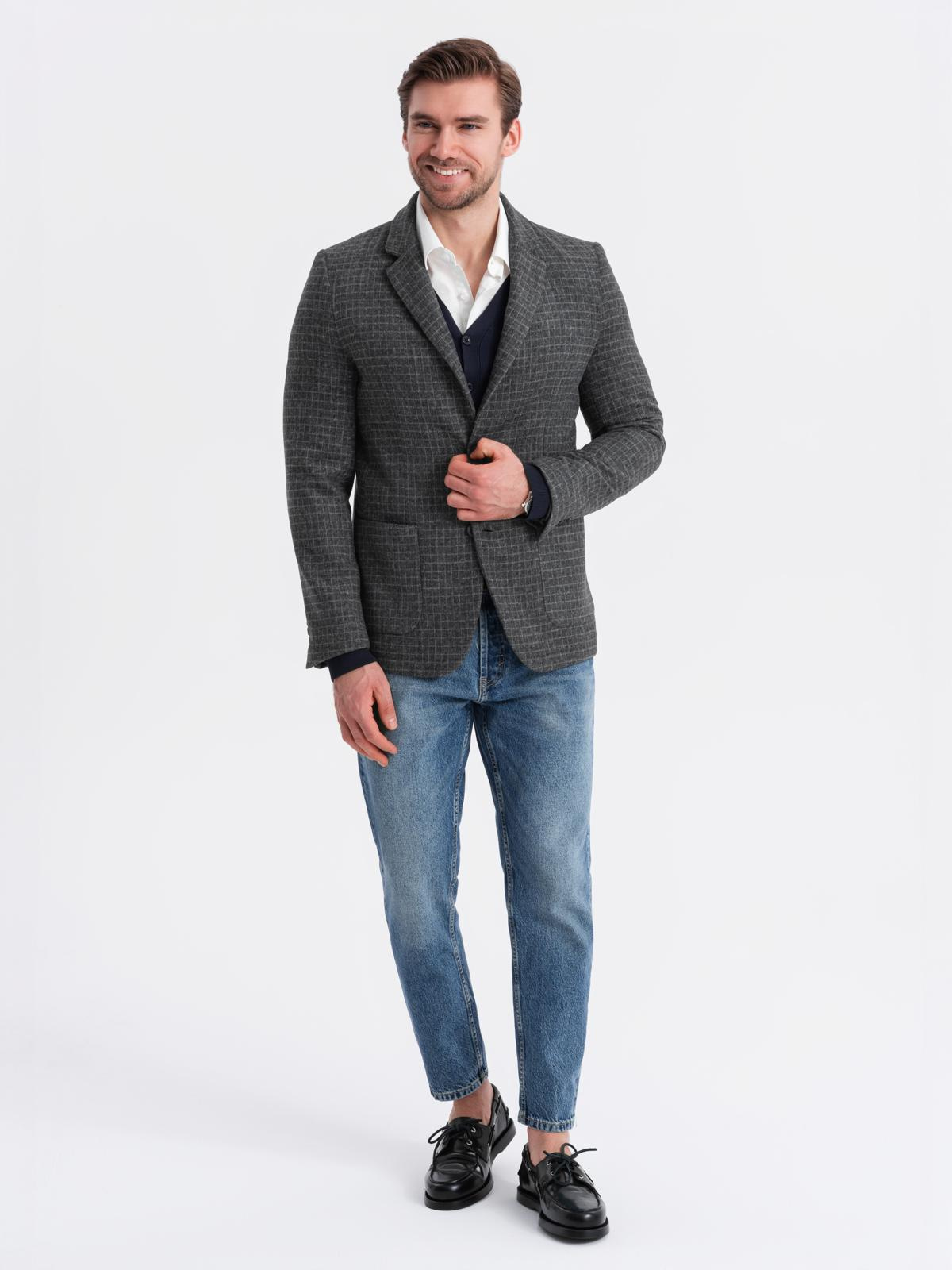 Meeste ruuduline pintsak Ombre Clothing - Image 3