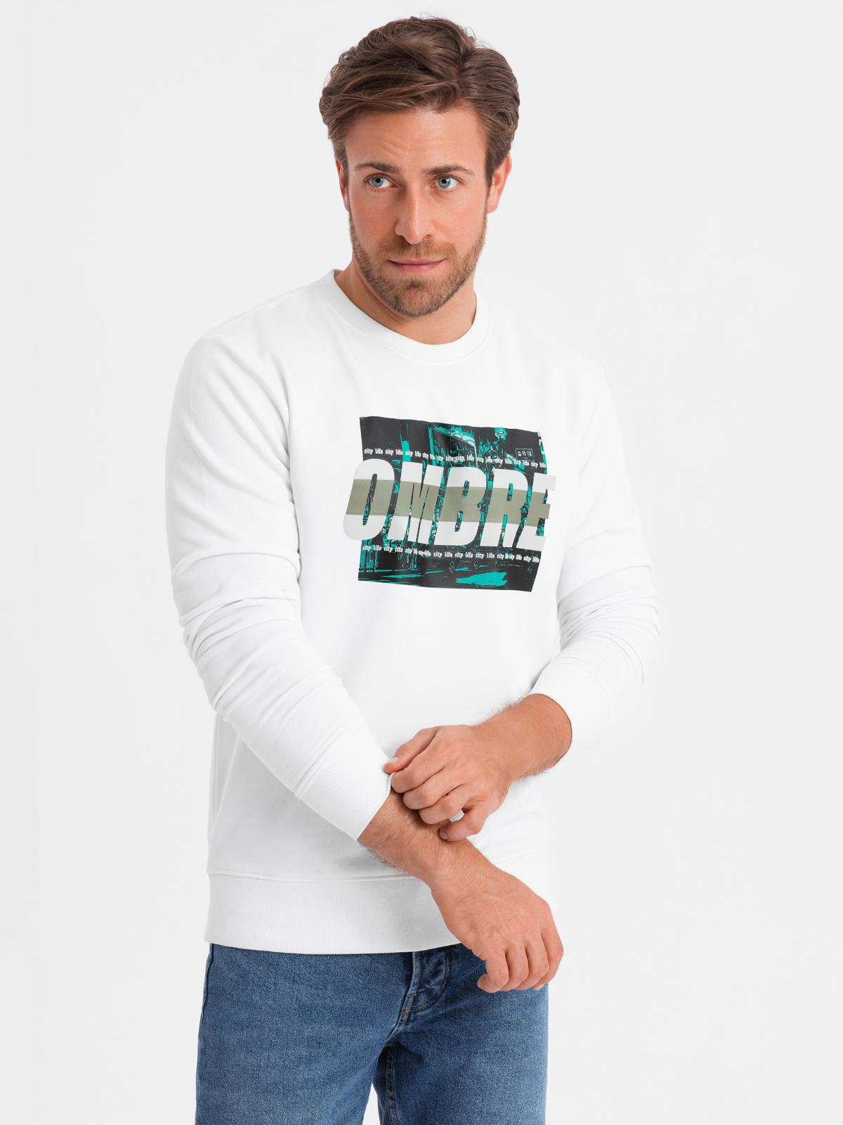 Ombre Clothing meeste dressipluus graafilise trükiga - Image 4