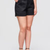 Ombre Clothing kõrge piha ja voltidega naiste lühikesed püksid - Thumbnail Image 5