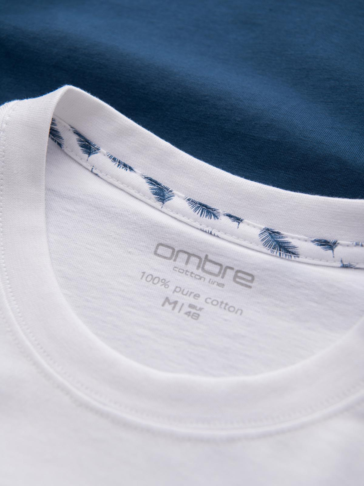 Meeste puuvillane T-särk palmilehtede mustriga Ombre Clothing - Image 6
