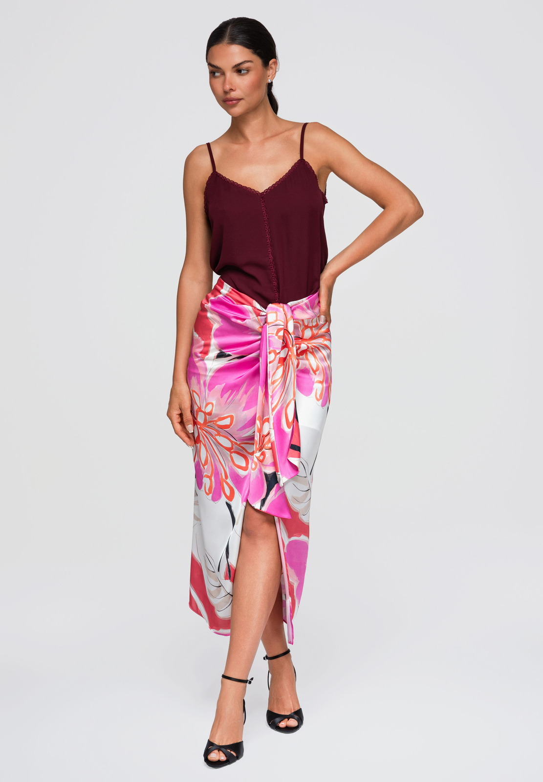 Ombre Clothing naiste õlapaeltega topp ažuurse äärisega - Image 11