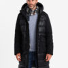 Meeste pikem tepitud talvejope kapuutsiga Ombre Clothing - Thumbnail Image 4