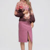 Naiste püstkrae ja mustriga pluus Ombre Clothing - Thumbnail Image 2