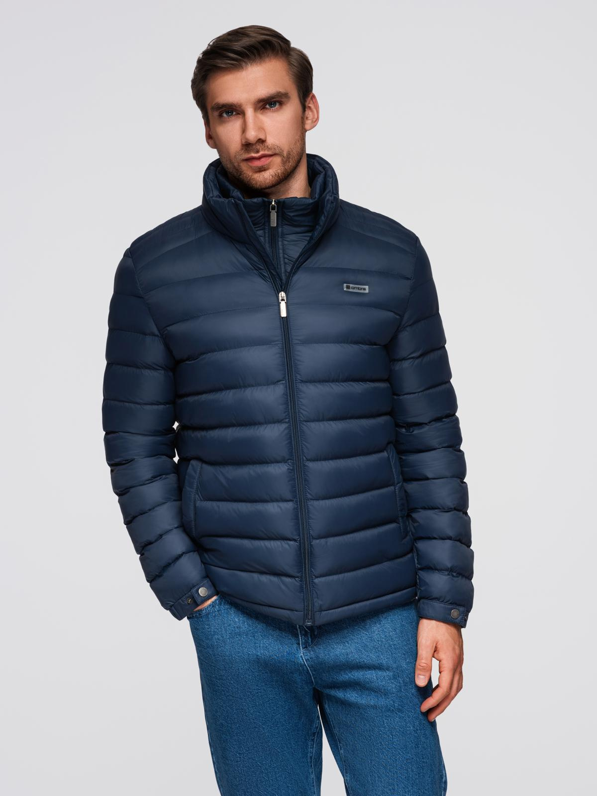 Ombre Clothing meeste tepitud jope püstkraega - Image 4