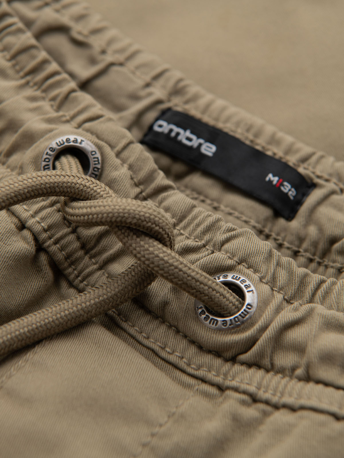Ombre Clothing meeste lühikesed püksid nöörvööga - Image 19