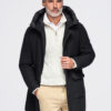 Meeste kapuutsiga villasegust mantel Ombre Clothing - Thumbnail Image 1