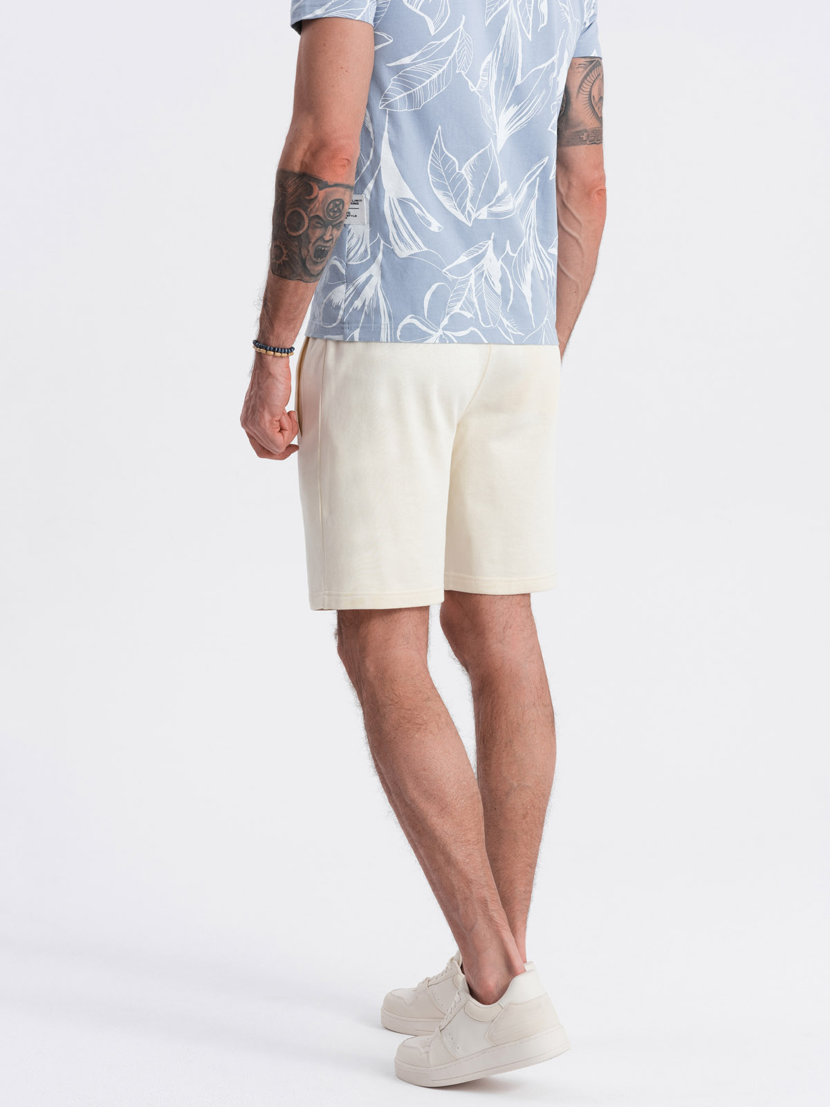 Ombre Clothing meeste kootud lühikesed püksid nööri ja taskutega - Image 37