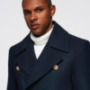 Meeste kaherealine mantel Ombre Clothing - Thumbnail Image 2