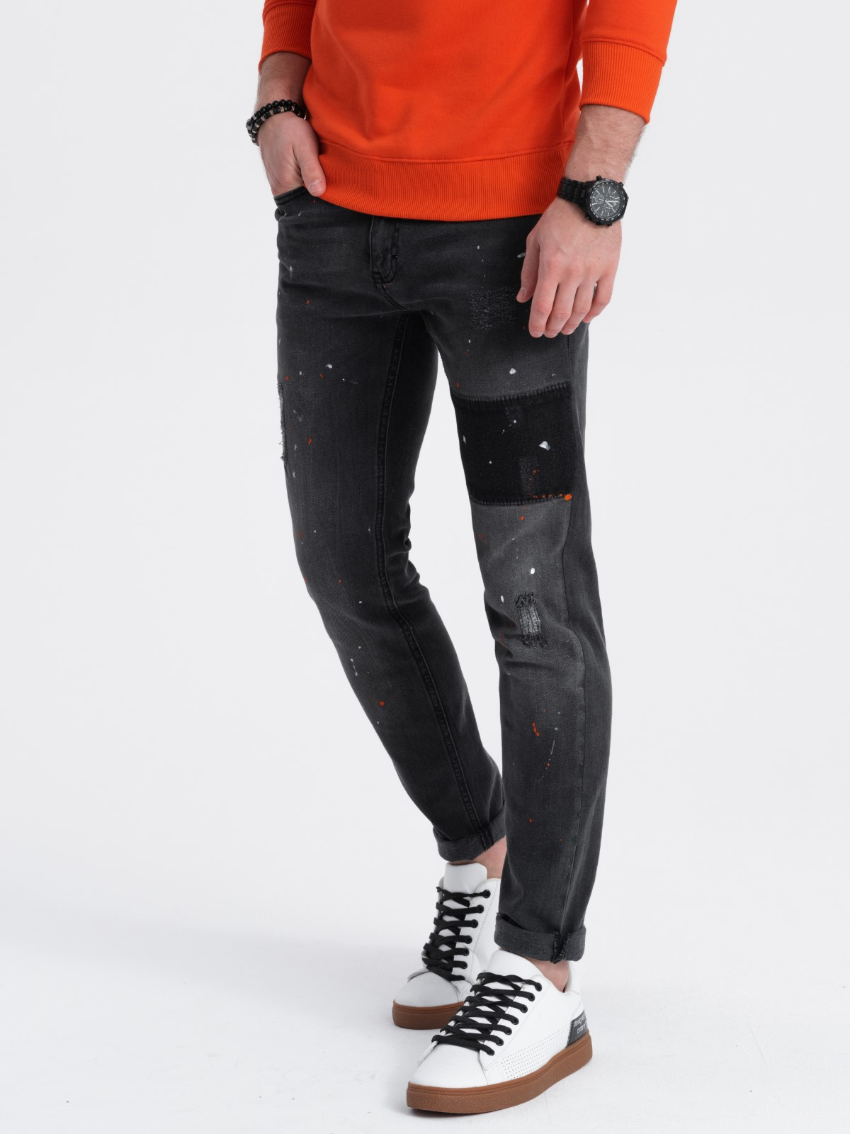 Meeste skinny fit teksad Ombre Clothing - Image 2