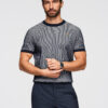 Meeste struktuurne kootud puuvillane T-särk Ombre Clothing - Thumbnail Image 9