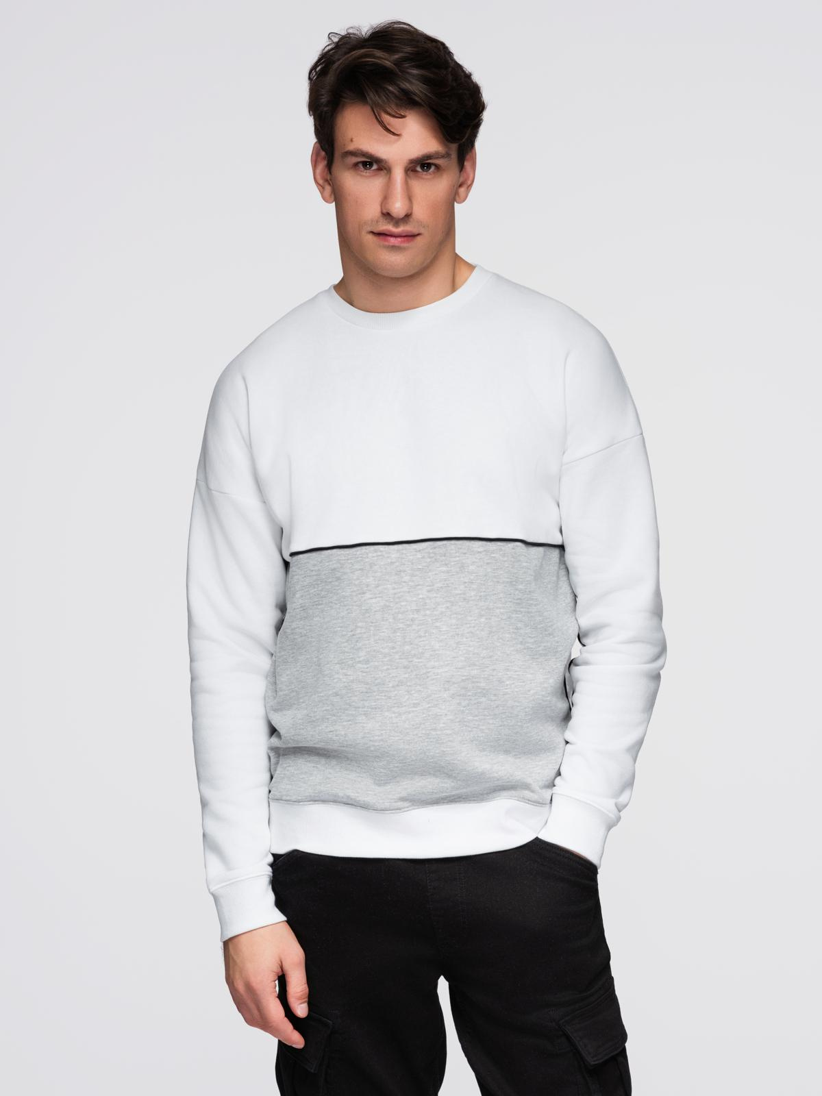 Meeste ülisuur kontrastse plokiga dressipluus Ombre Clothing - Image 18