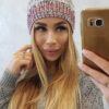 Naiste kootud talvemüts fliisvoodriga - Thumbnail Image 3