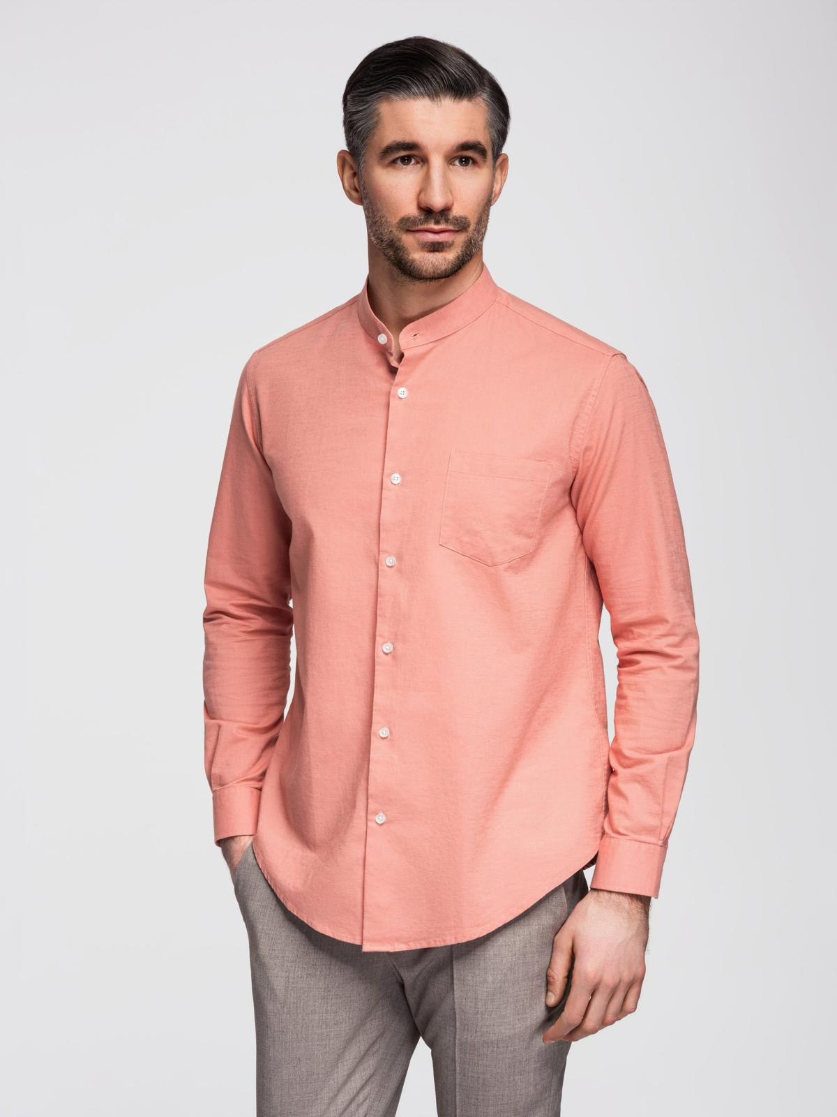 Meeste püstkraega pikkade varrukatega triiksärk Ombre Clothing - Image 4