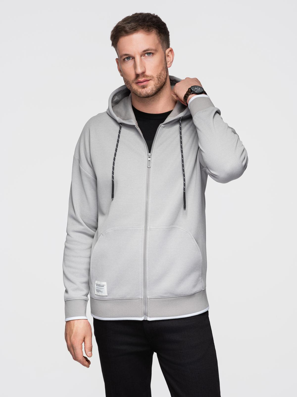 Ombre Clothing meeste lukuga kapuutsiga dressipluus - Image 19