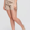 Ombre Clothing naiste kõrge pihaga lühikesed püksid voltidega - Thumbnail Image 5