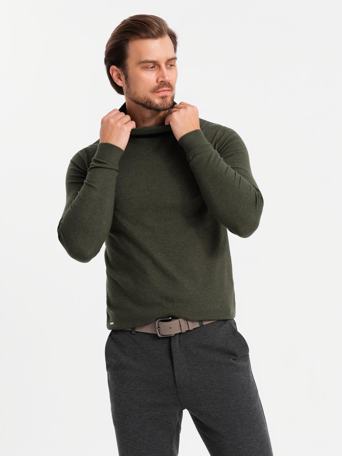 Ombre Clothing meeste puuvillane rullkaelusega kampsun - Image 18