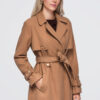 Ombre Clothing pikk naiste mantel vööga - Thumbnail Image 4