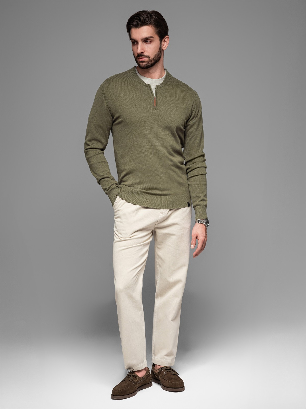 Ombre Clothing meeste kampsun lühikese tõmblukuga - Image 4