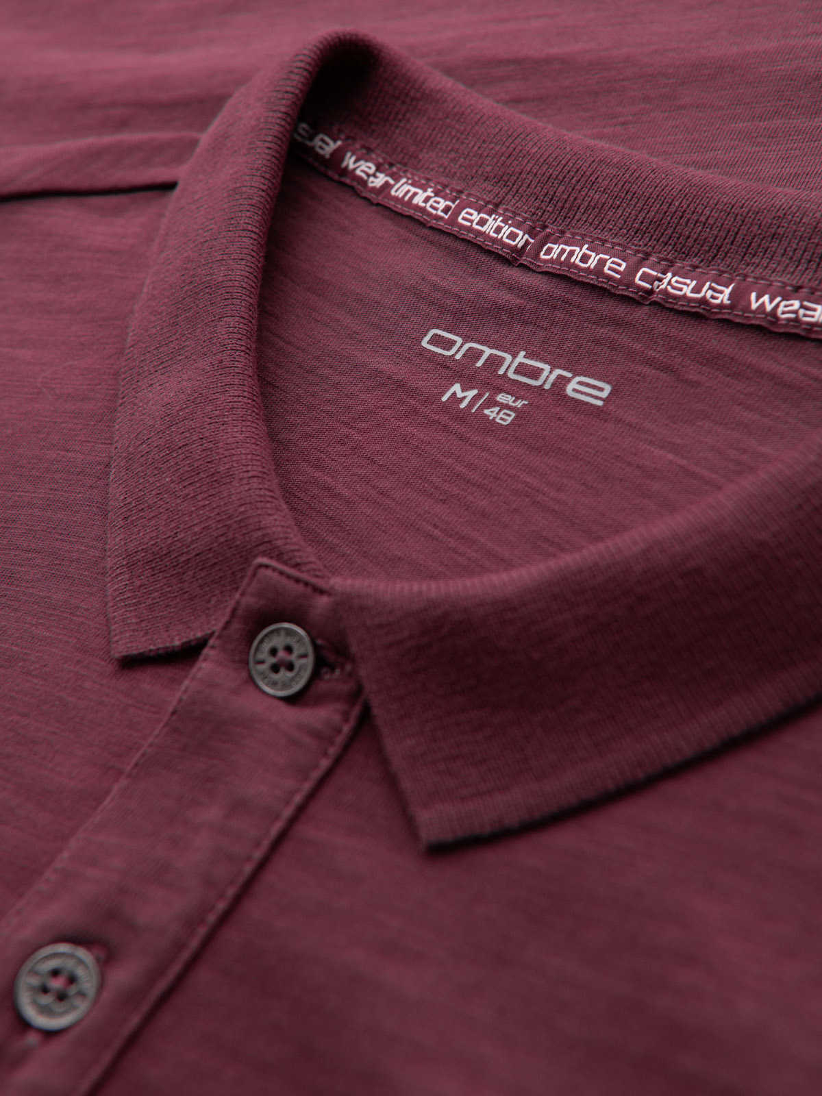 meeste polo t-särk - maroon v6 s1744 - Image 7