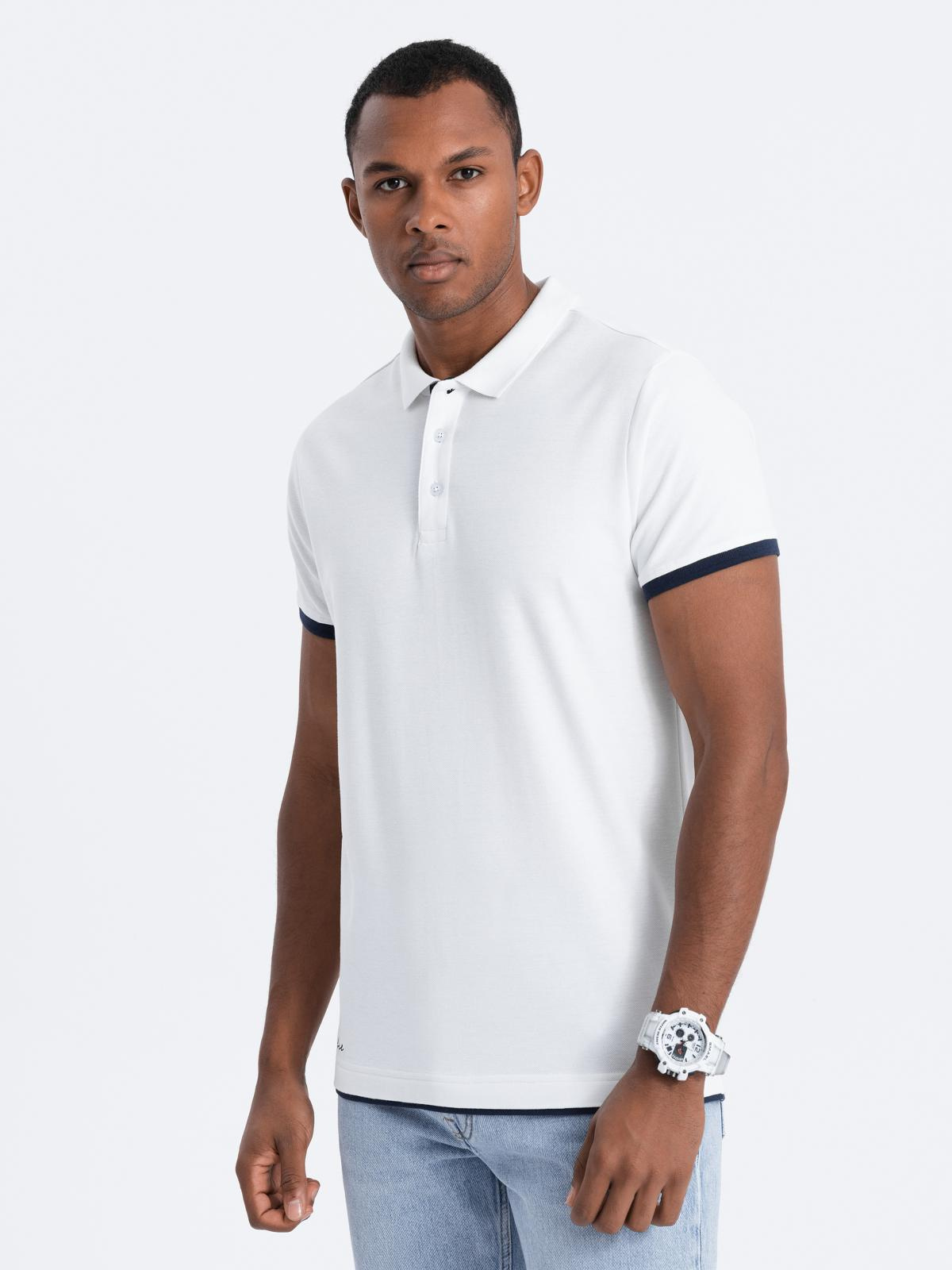 Meeste puuvillane polosärk Ombre Clothing - Image 3