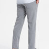 elegantsed klassikalise lõikega meeste chino püksid - helehall v1 om-pacp-0191 - Thumbnail Image 10