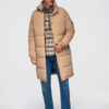 Ombre Clothing pikendatud tegumoega meeste tepitud talvejope kapuutsiga - Thumbnail Image 6
