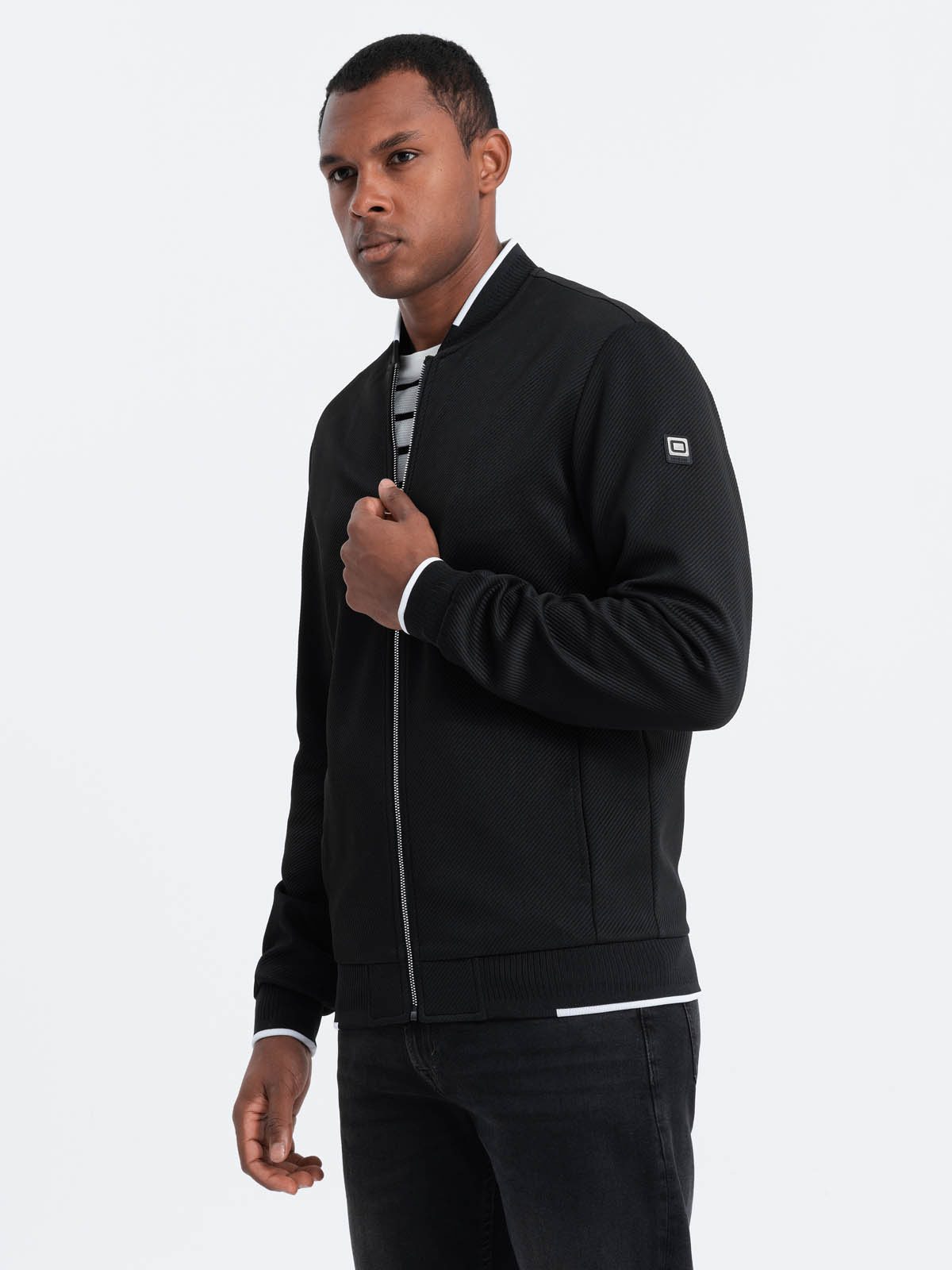 meeste bomber jope - must v2 om-janp-0142 - Image 2