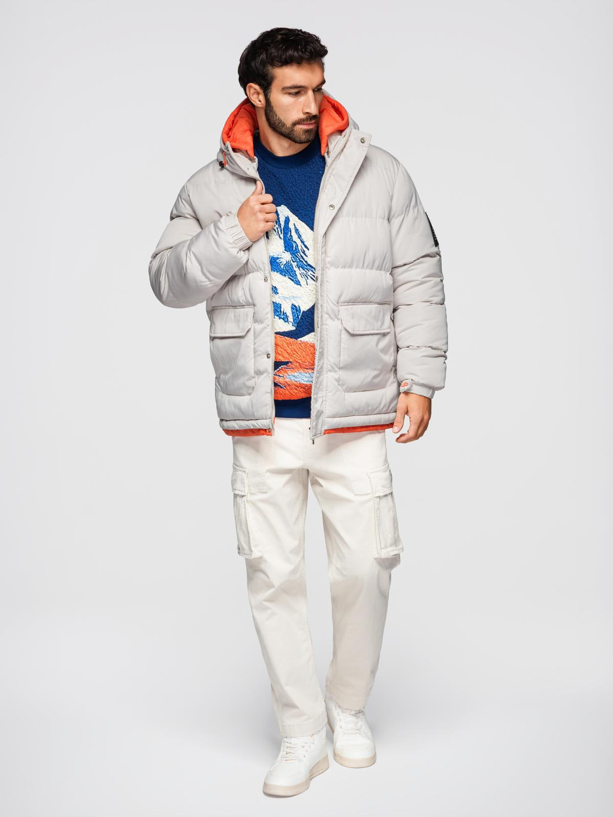 Ombre Clothing meeste tepitud kapuutsiga jope - Image 5